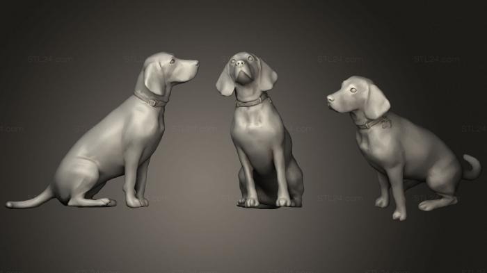Animal figurines (Dog3, STKJ_2127) 3D models for cnc
